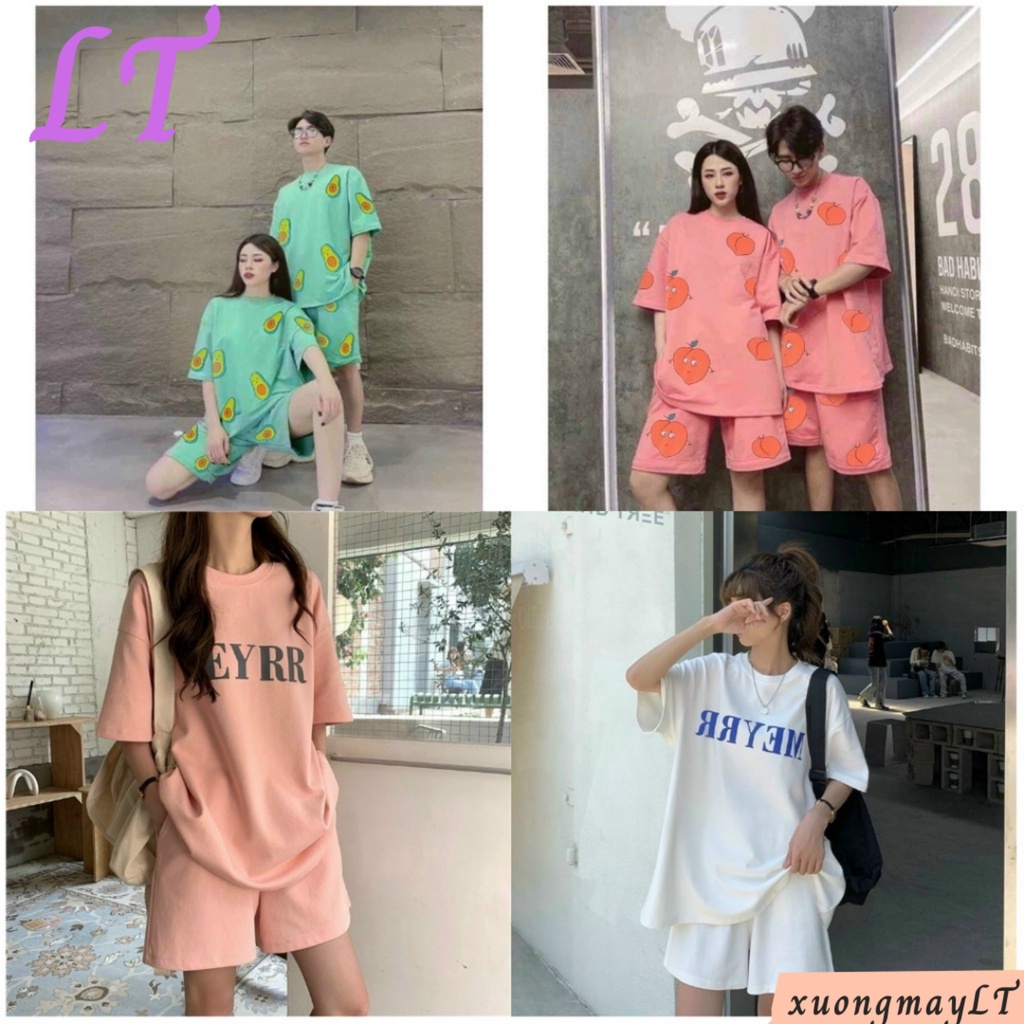 Đồ bộ nữ mặc nhà dễ thương, bộ ngủ hoạt hình cao cấp tay cộc quần cộc mùa hè chất cotton Freesize 45-62kg - ThoiTrangL