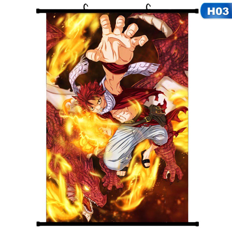 Tranh Treo Poster Hoạt Hình Anime Nhật Bản Fairy Tail Lucy Natsu 123
