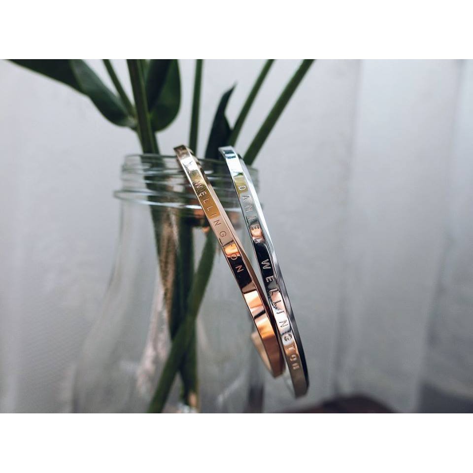 [MẪU HỘP MỚI] - Vòng Tay DW Classic Cuff Rose Gold | Silver