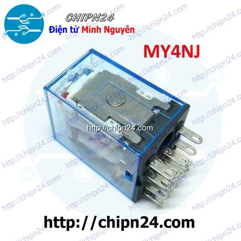 [1 CON] Relay Kiếng MY4NJ 14 chân 5A 220VAC (MY4N-J HH54P)