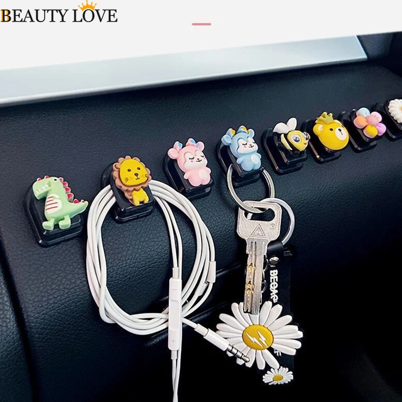 Bộ 2 Móc Treo Đồ Dán Tường Hình Thú Hoạt Hình Dễ Thương