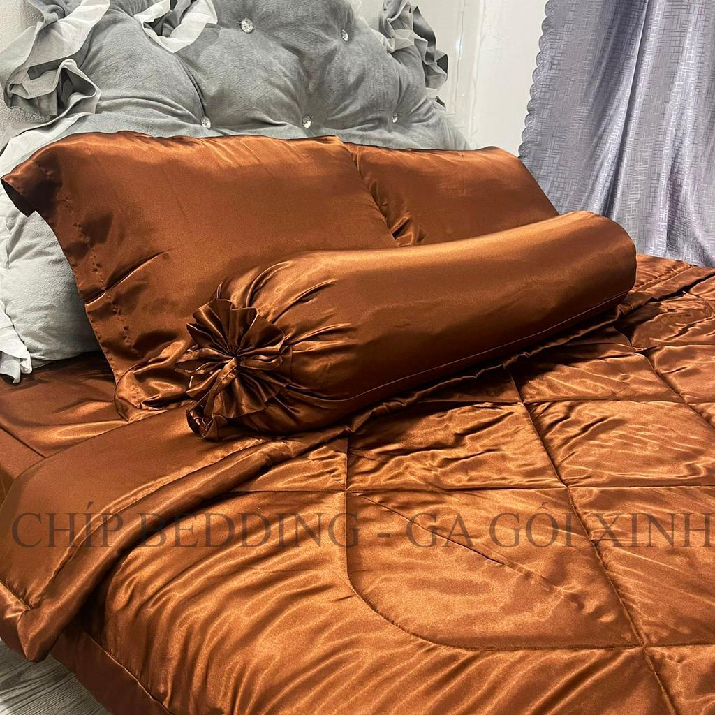 TRỌN BỘ DRAP PHI LỤA THÁI TUẤN HÀNG LOẠI 1 - SOCOLA - ĐỦ KÍCH THƯỚC( ẢNH THẬT SHOP CHỤP)