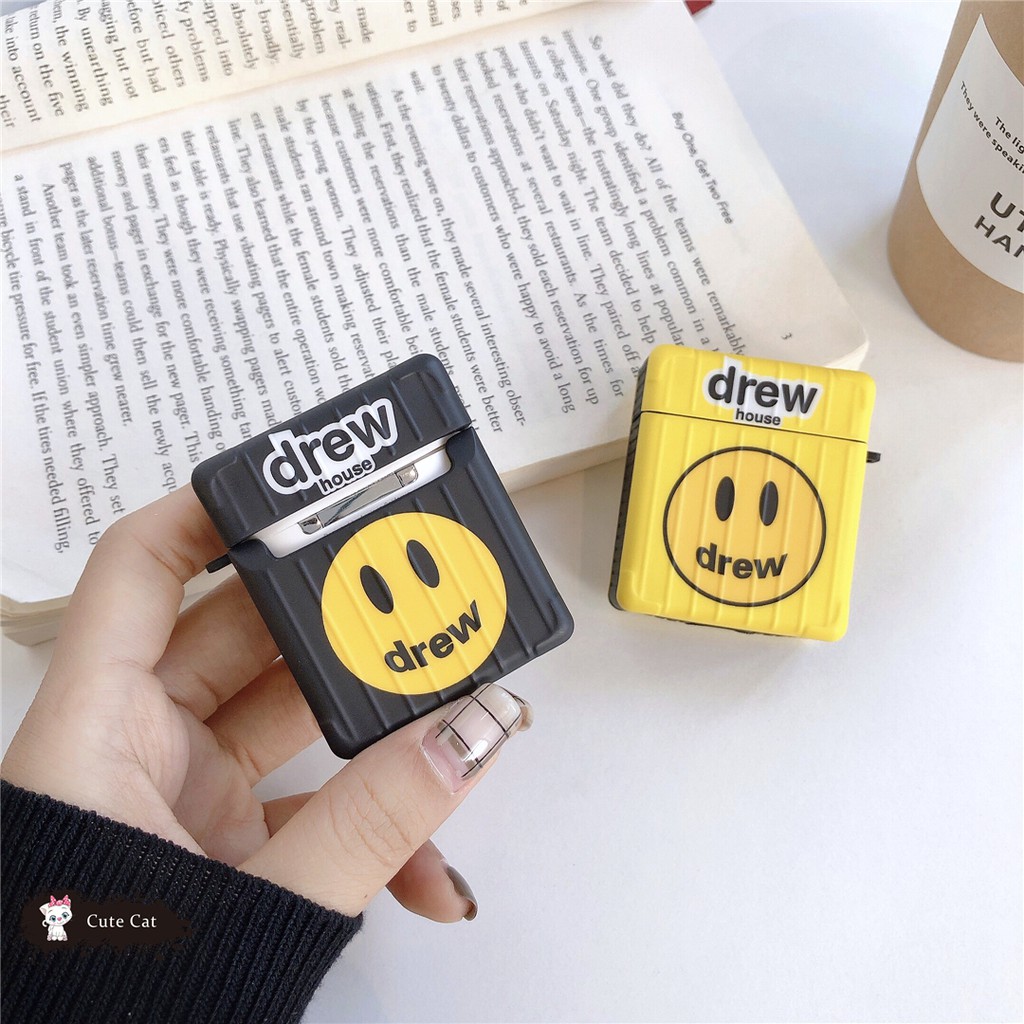 Vỏ Bảo Vệ Hộp Sạc Tai Nghe Airpods 1 / 2 / Pro Hình Mặt Cười Dễ Thương | BigBuy360 - bigbuy360.vn