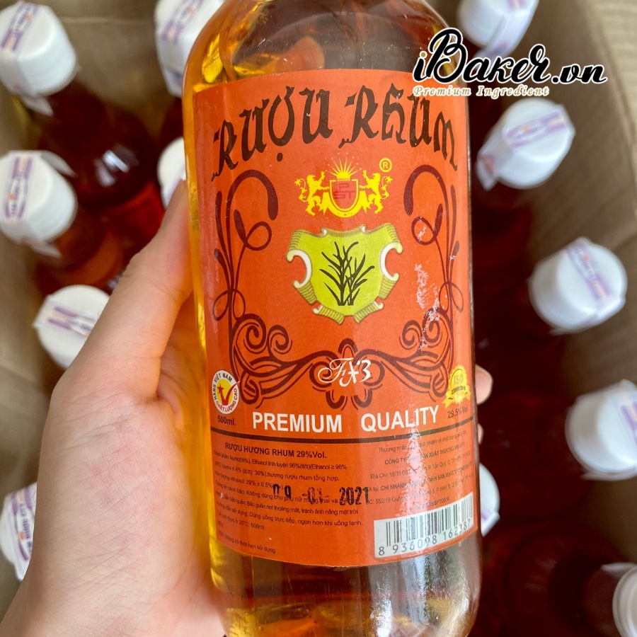 [Chai 500ml] Hương Rum Sài Gòn, rum pha chế, làm bánh