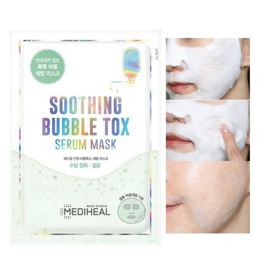 Mặt nạ sủi bọt thải độc cho da Mediheal Bubble Tox Serum Mask 25ml _ Mediheal Chính Hãng