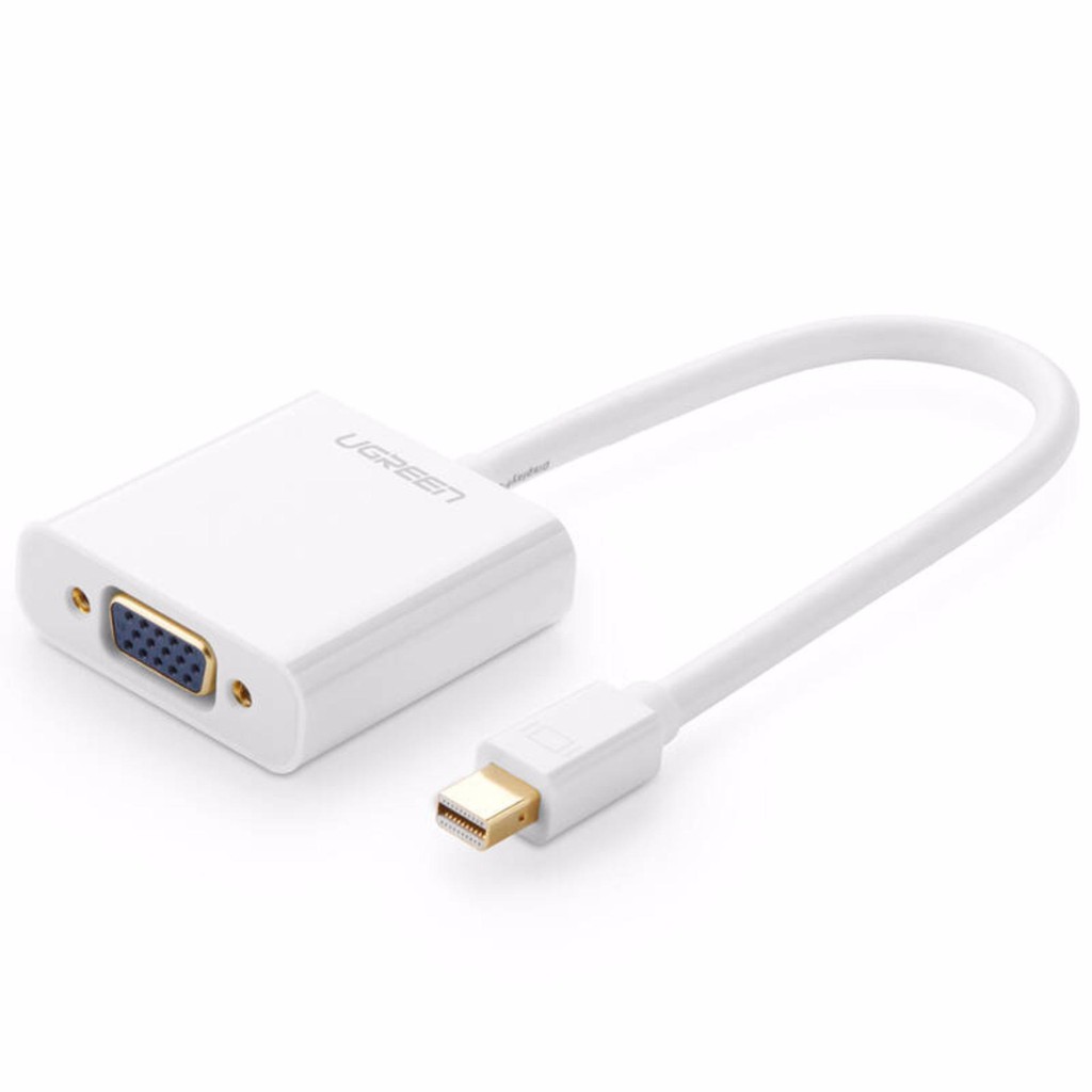 Cáp Mini Displayport To VGA Chính Hãng Ugreen 10458 Full HD MD113 - Hàng phân phối chính hãng - Bảo hành 18 tháng