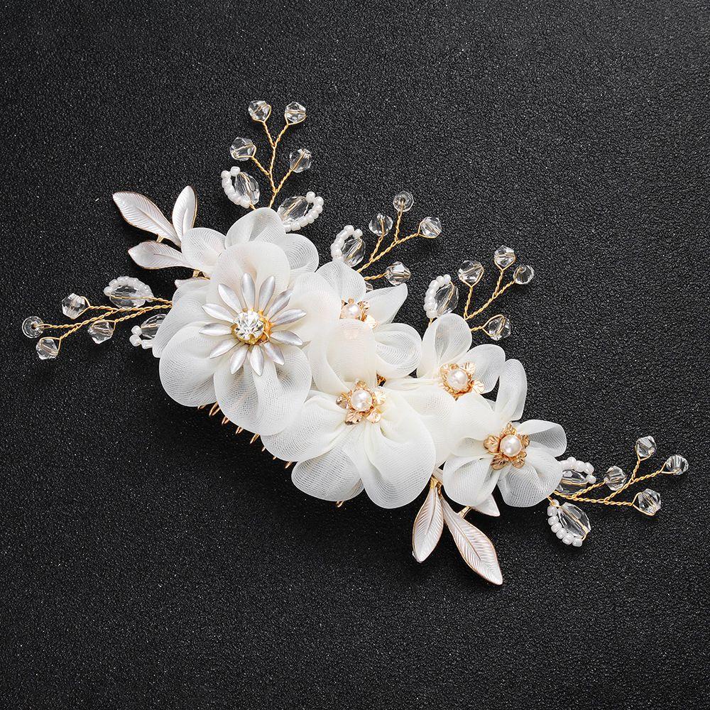 Lược Cài Tóc Đính Đá Lấp Lánh Cho Đám CướiKẹp Tóc Cô Dâu Đính Đá Sang Trọng