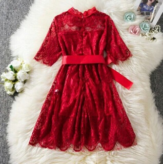 Váy đầm ren mềm bé gái
