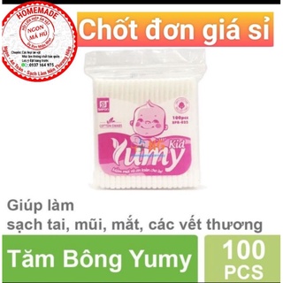 Tăm bông Yumy trẻ em (Gói 100 que) - CN339