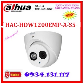 CAMERA DAHUA HAC-HDW1200EMP-A-S5 2.0MP