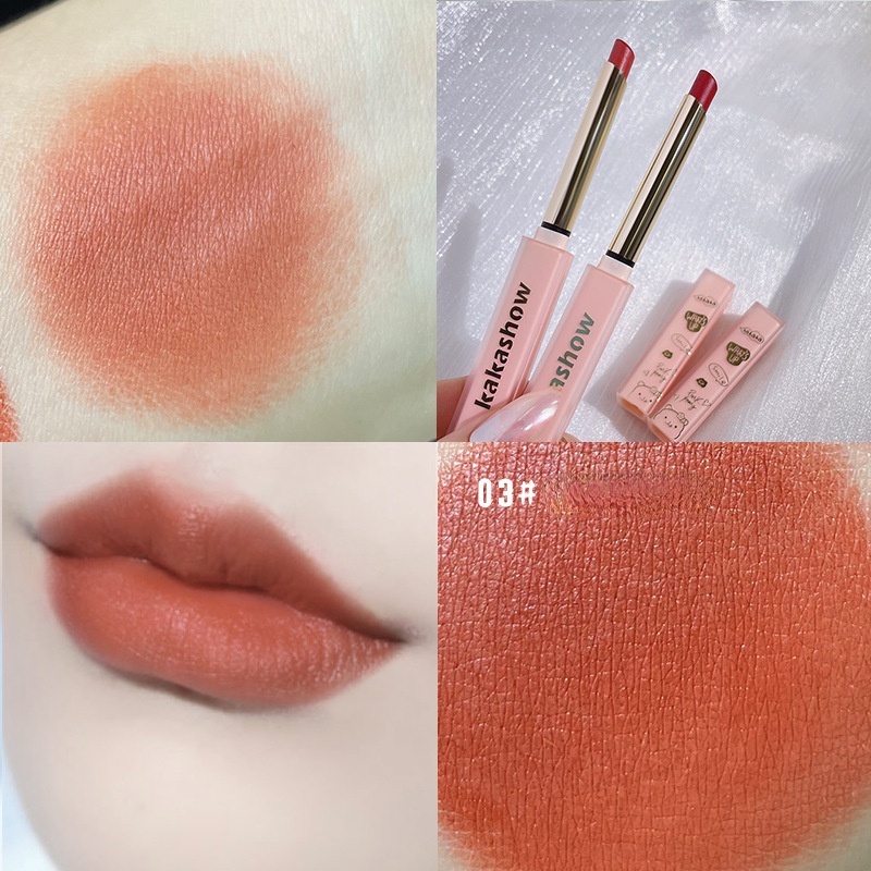 Kakashow Son Môi Màu Nhung Lì Dưỡng Ẩm Không Dễ Phai Thời Trang Thu Đông