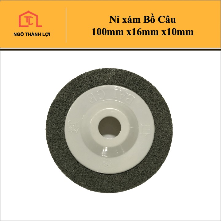 Nỉ xám Bồ Câu 100mm x16mm x10mm - Nỉ đánh bóng