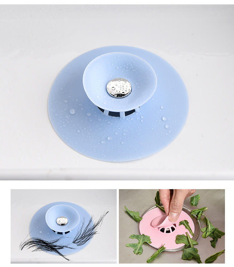 Nắp Đậy Lỗ Thoát Nước ANAEAT Ngăn Tóc Hình Tròn Tiện Lợi Cho Nhà Bếp / Phòng Tắm