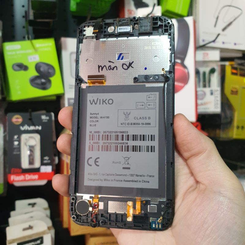 Màn hình Wiko Sunny 4 cả khung zin bốc máy , cảm ứng liệt chưa thay