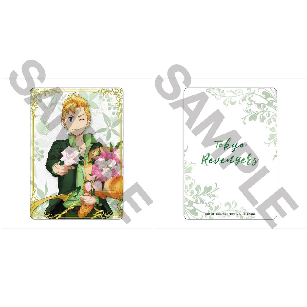 Ảnh card bo góc in hình TOKYO REVENGERS ver SUIT TẶNG HOA thẻ bo viền 5*8cm anime chibi bổ sung bộ sưu tập