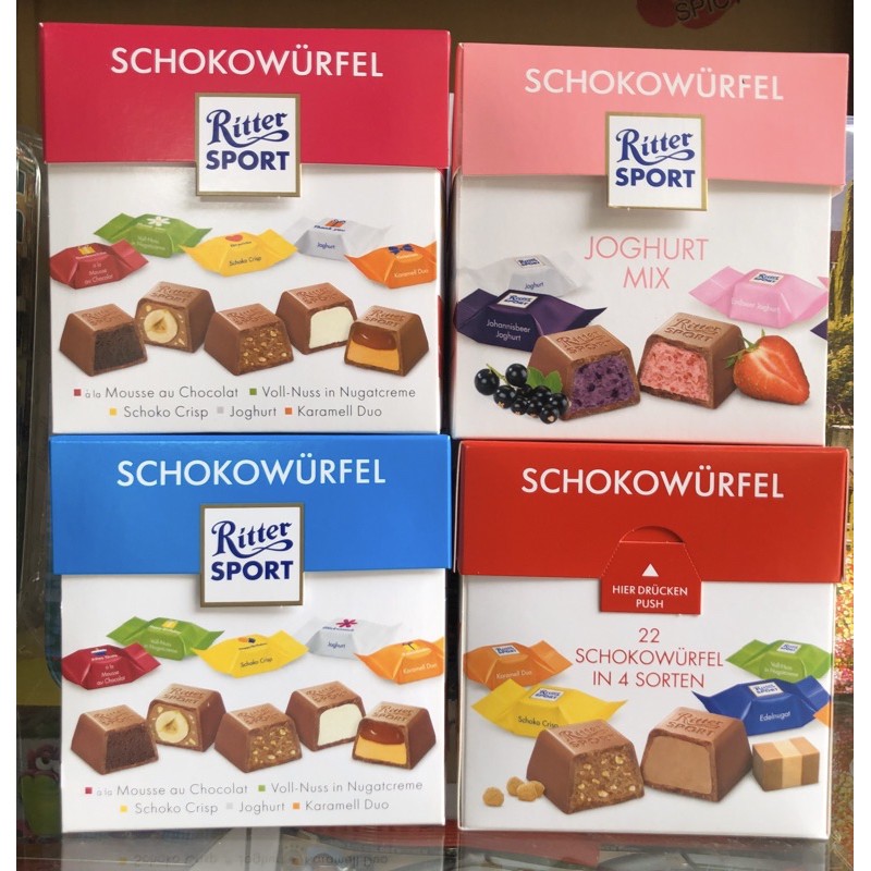 Socola ritter sport hộp vuông