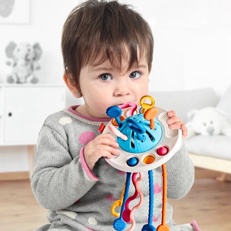 Đồ Chơi GặM BằNg Silicone 3 Trong 1 Cho Bé 6-12 TháNg / 1 2 3 TuổI
