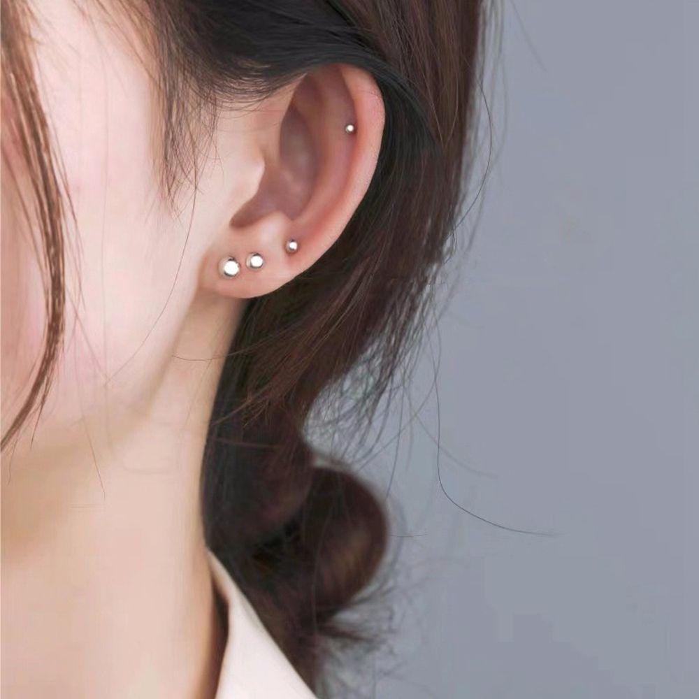 Set 6 Khuyên Tai Hình Học Đơn Giản Thời Trang Cho Nữ