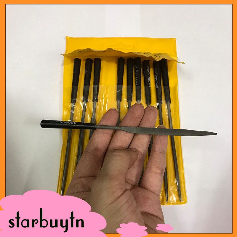 Bộ giũa kim loại Hugon 10 món dài 14cm đa năng