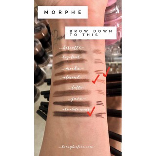 [BILL US] CHÌ KẺ MÀY PHẨY SỢI MORPHE MICRO BROWN PENCIL