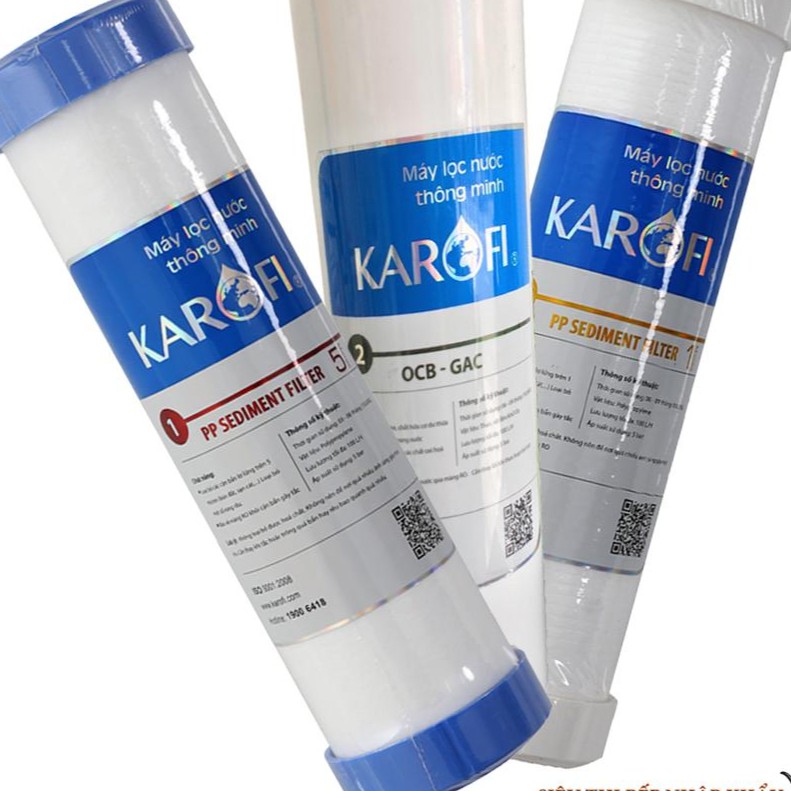 Bộ lõi 123 Karofi chính hãng ( mẫu cũ)