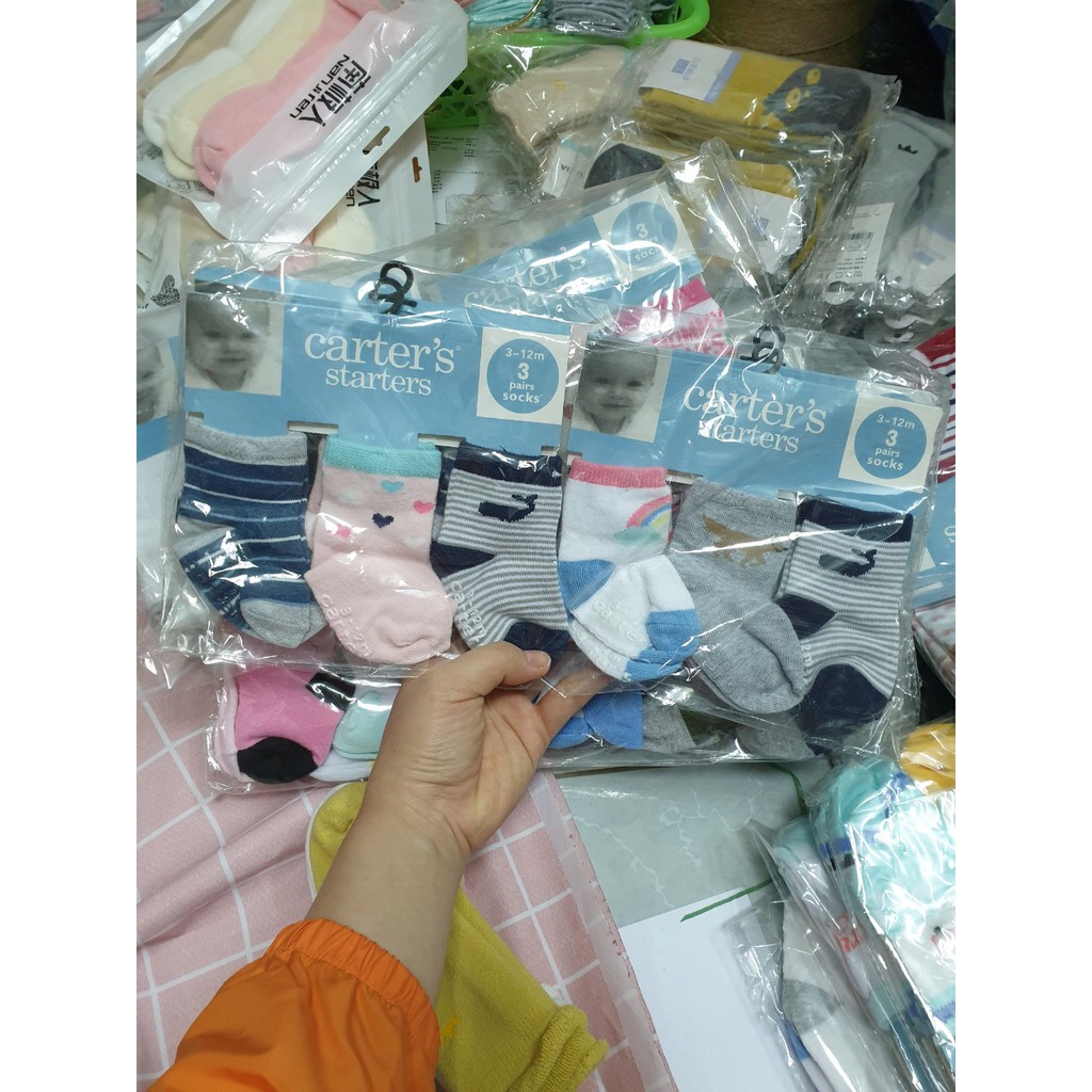 Sét 3 đôi tất trẻ em Carter's