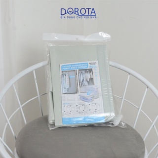 Túi hút chân không đựng quần áo DOROTA bọc để chăn màn không cần dùng bơm 2 lớp khóa zip TCK1