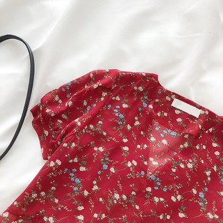 ĐẦM HOA CỔ CHÉO - florafashionvn