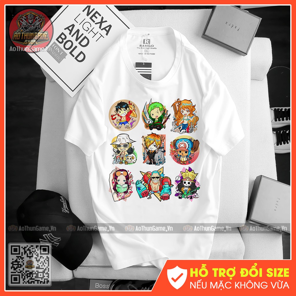 ☘️ Áo thun Luffy Mẫu mới cực đẹp / Áo One Piece Đảo Hải Tặc 3D T-shirt white Monkey D Luffy ATT10 [AoThunGameVn]