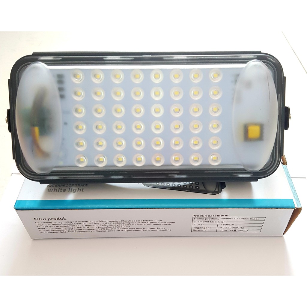 Đèn pha led 50w ngoài trời siêu sáng, tiết kiệm điện 220V IP67 chống nước (Rẻ - Bền - Đẹp)