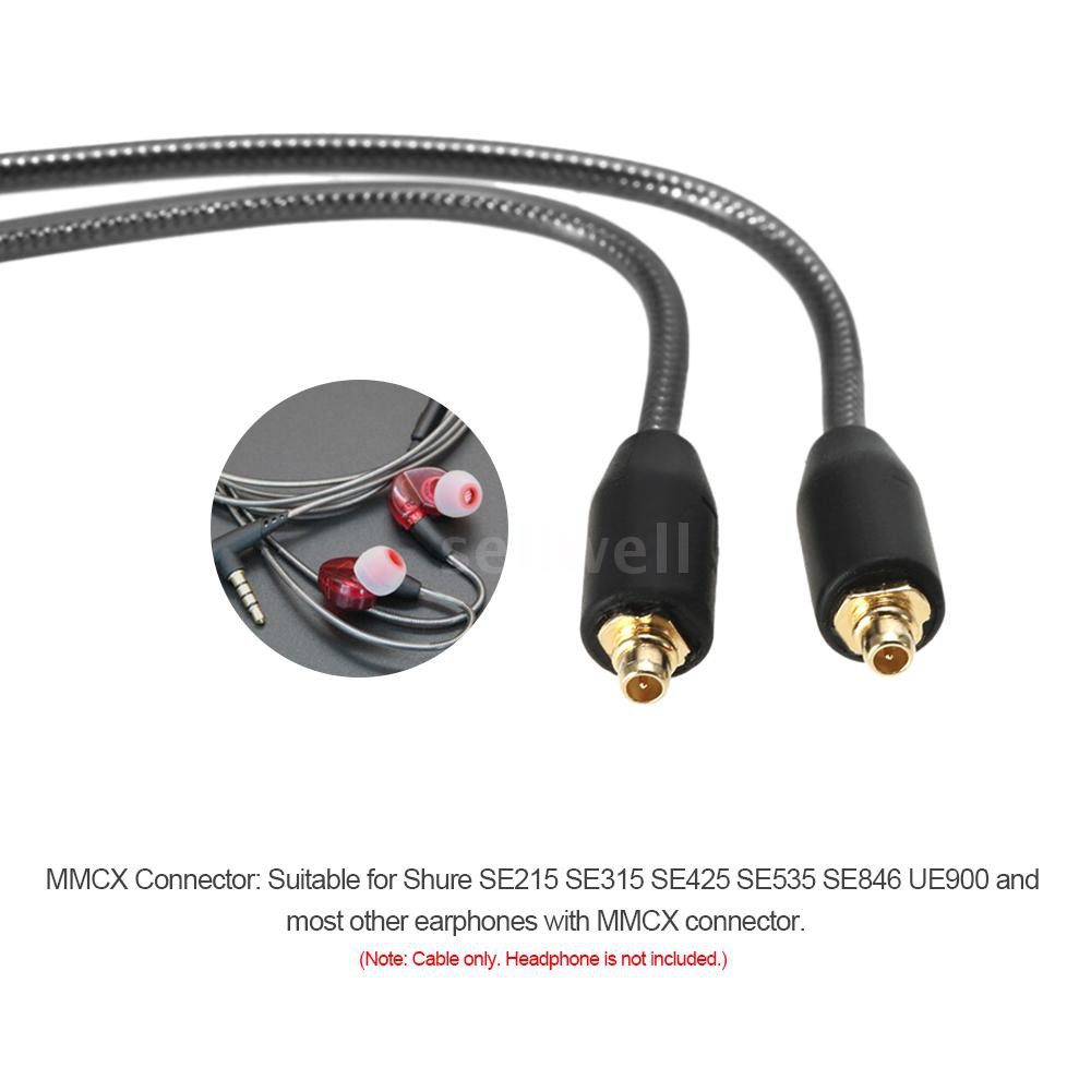 Dây phụ kiện thay thế kết nối tai nghe jack cắm 3.5mm Shure SE215 SE315 SE425 SE535 SE846 UE900