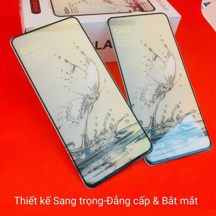 Kính cường lực Xiaomi Redmi Note 10/10s/10 5G -Bướm Xuân Phủ Plasma- Siêu chuẩn-Full màn - Hạn chế vân tay-Độ trong HD+