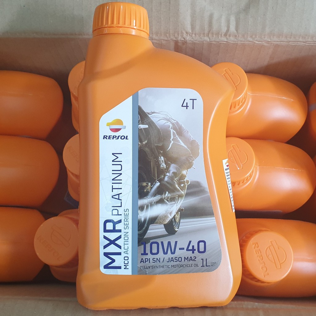 Nhớt Repsol MXR Platinum 10w40 API SN / JASO MA2