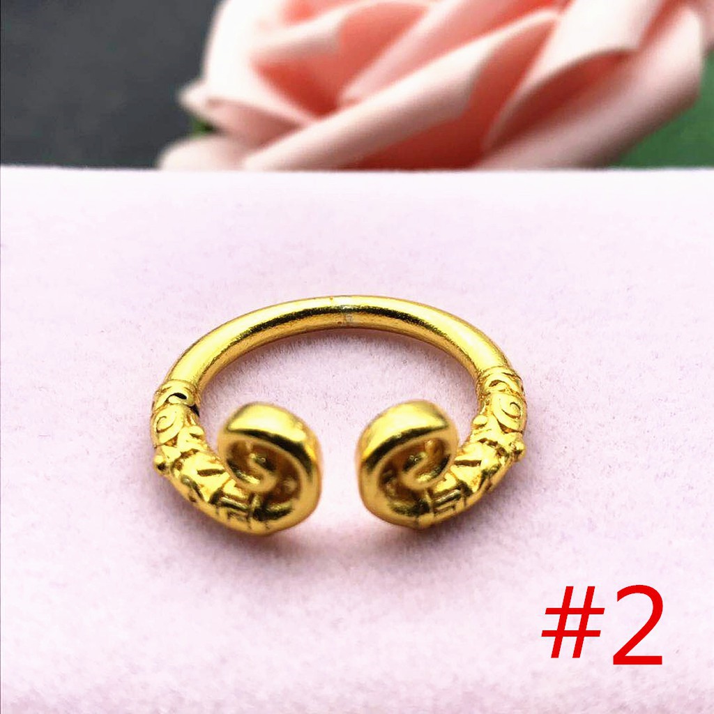 suxin jewelry/Nhẫn Đính Hôn Vàng 24K độc đáo dành cho nam và nữ