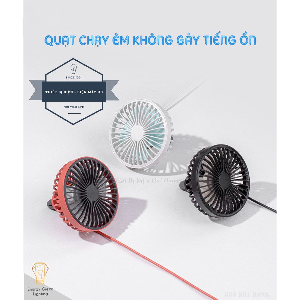 Quạt ÔTÔ Mini GXZ-F829,F-406 - Gắn Cửa Điều Hòa - 3 Chế Độ Gió - Xoay 360 Độ - Chân Cắm USB, Còn Có Thể Để Bàn Làm Việc