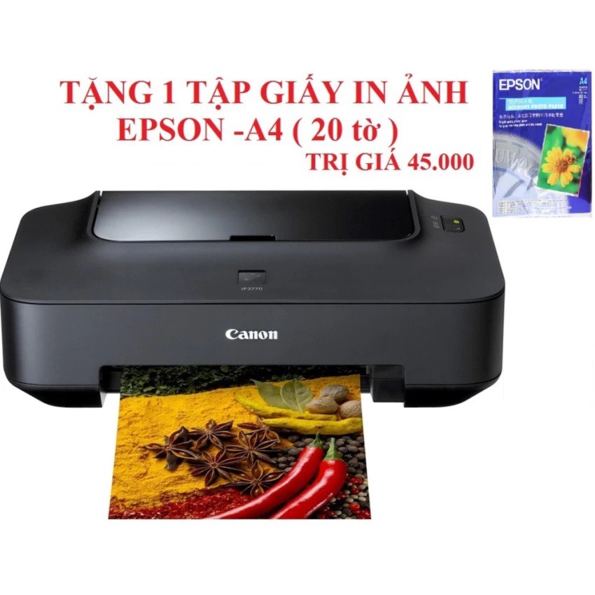 MÁY IN PHUN MÀU CANON PIXMA IP 2770 ( TẶNG GIẤY IN ẢNH ) giá rẻ ,in đẹp | WebRaoVat - webraovat.net.vn