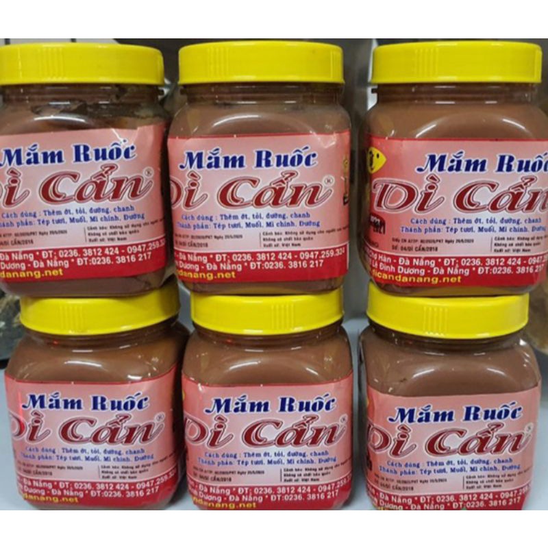Mắm Ruốc Dì Cẩn Đà Nẵng hũ 200gr - MẮM TÉP CHƯNG THỊT