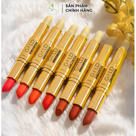 Son gold son môi Mini Garden gold 2 in 1 matte lipstick nhung lì PV997 4.5g