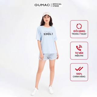 Áo thun nữ tay dơi phối màu GUMAC AMB627