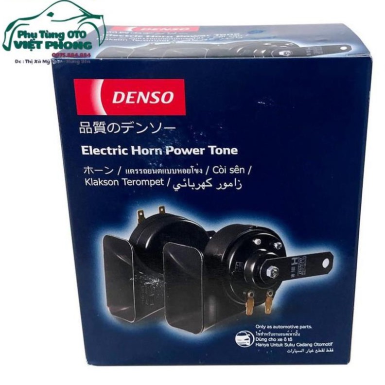 Còi Denso - cặp còi sên dùng cho xe ô tô 12v 110dB