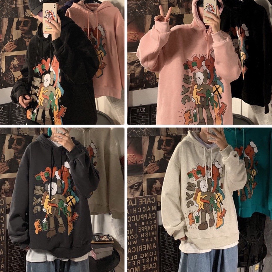 Hoodie nam kiểu hoodie form rộng , hoodie unisex nam nữ đều mặc được