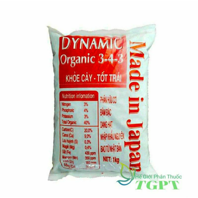 Phân Tan Chậm Hữu Cơ DYNAMIC Nhật Bản - Phân Gà Nhật - 1kg