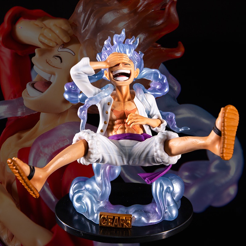 Anime One Piece Hình Luffy Gear 5 Nhân Vật Hành Động Mặt Trời Thần Nika PVC Tượng Tượng Mô Hình Sưu 