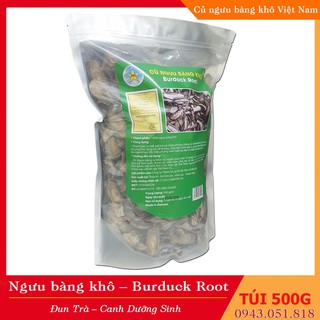 Củ ngưu bàng, ngưu báng khô Việt Nam túi 500gr