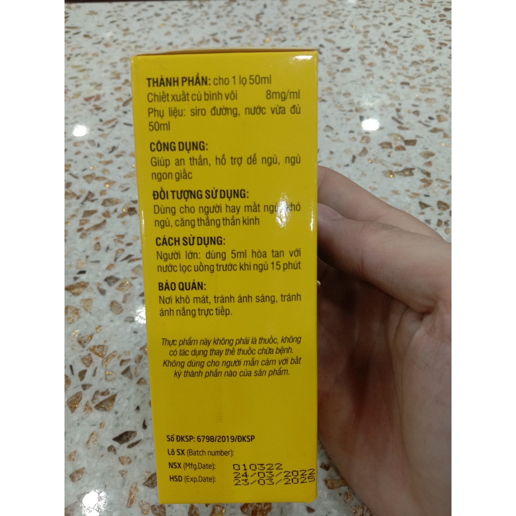 SIRO NGỦ NGON VIETNANO 50ml