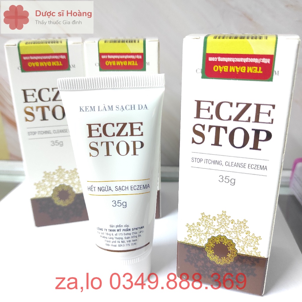 Kem ECZESTOP - Làm Sạch Da, Giúp Hết Ngứa, Sạch Eczema - Tuýp 35g