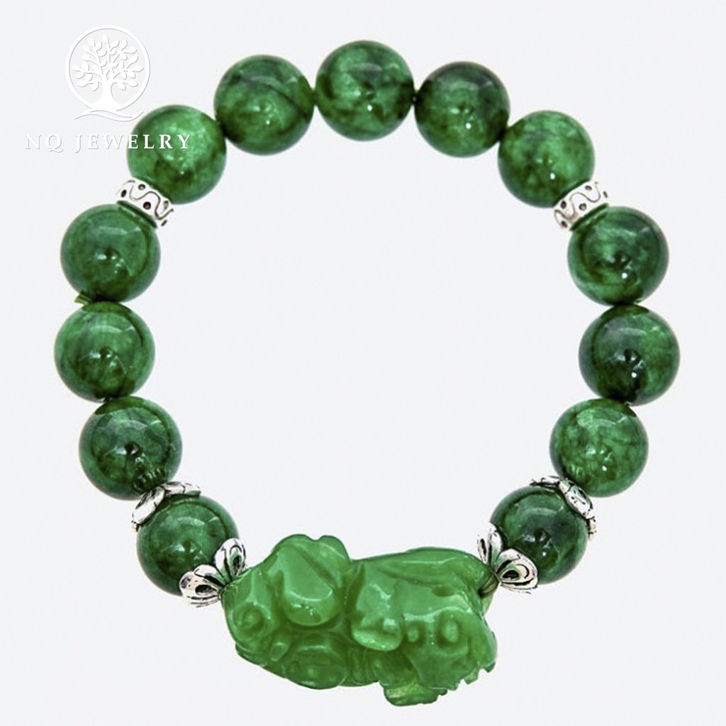 Vòng tay charm tỳ hưu đá - NQ Jewelry