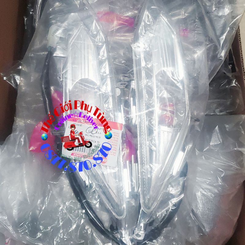 [Ảnh thật][Chính hãng] CẶP ĐÈN XI NHAN TRƯỚC XE SHARK SYM ZIN HÃNG