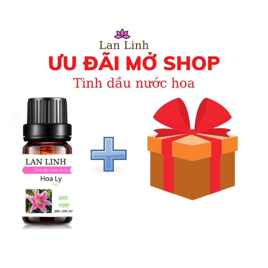 Tinh dầu thiên nhiên nguyên chất thơm lâu hương Hoa Ly cô đặc Lan Linh, khử mùi, xông thư giãn