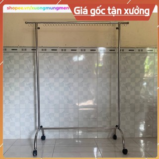 Sào Phơi Đồ Inox Có Khoen, Bánh Xe [Hình Chụp Thật]